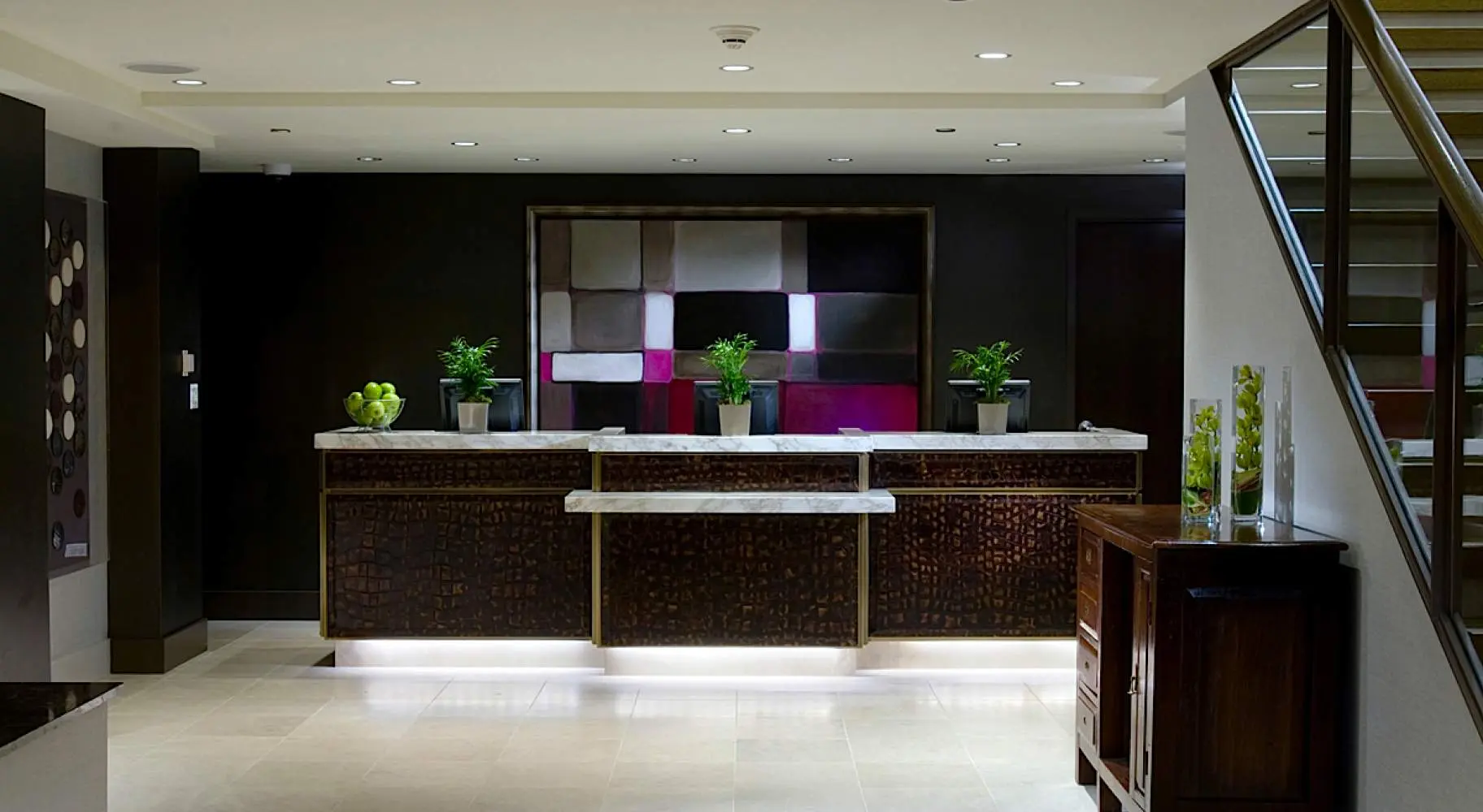 Hotel reception area