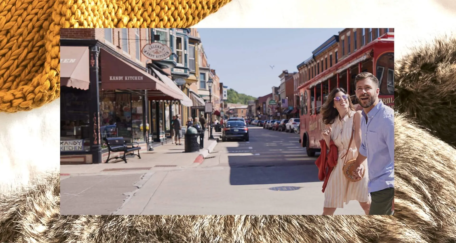 A Couple Walk on Galena's Main Street