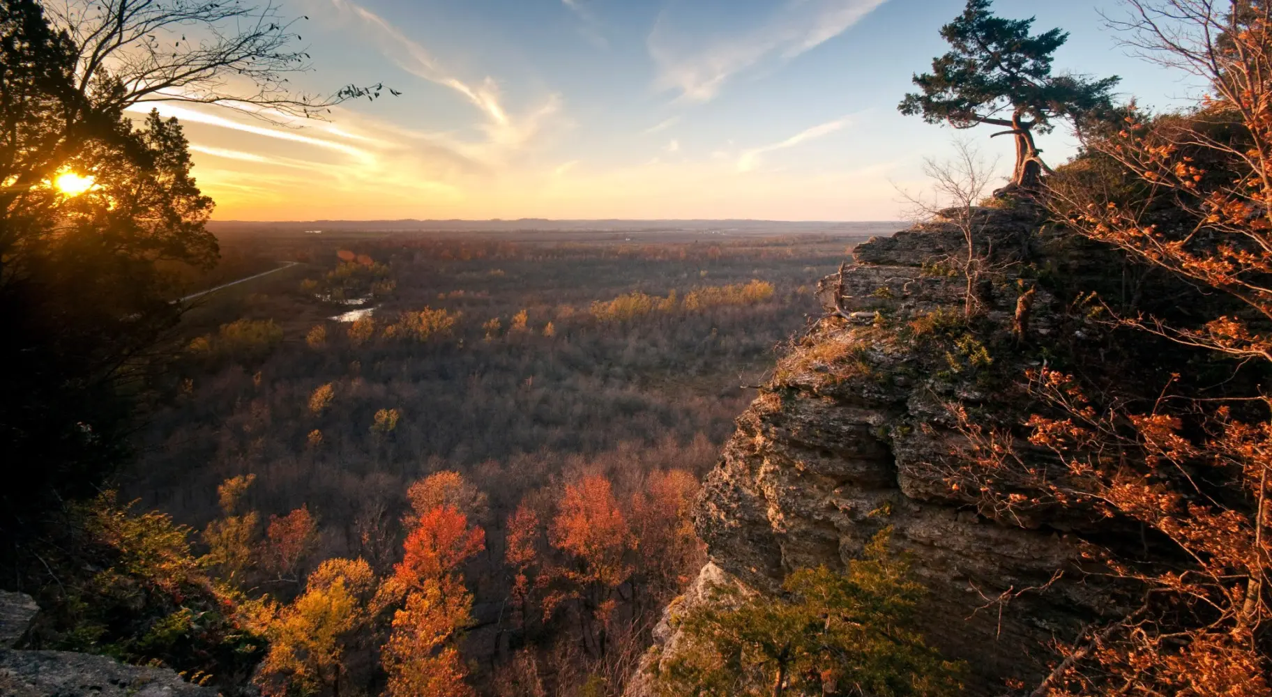 Sunset over Shawnee National Forest